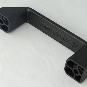 Handle, black plastic