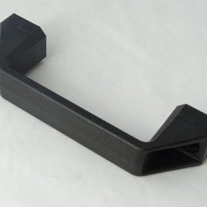 Handle, black plastic - Image 2