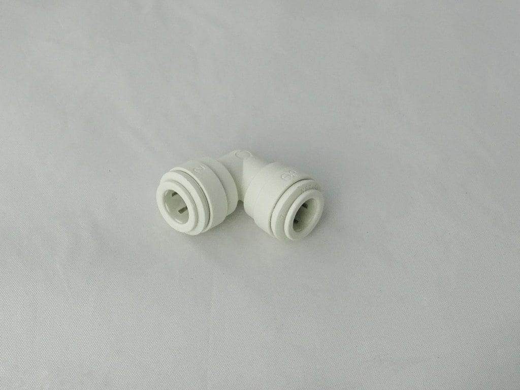 Fitting, elbow, union, 3/8" T x 3/8" T, superseal My Pure Water