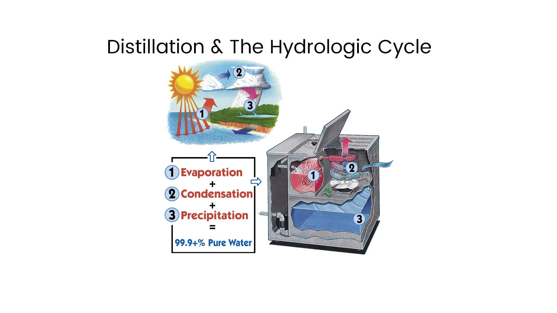 Distillation and the Hydrologic Cycle