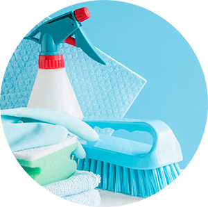 DIY Cleaning Solutions with distilled water and essential oils