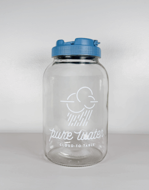 Mini Classic CT Glass Jar for Water with Lid (Lid color & Logo may vary)