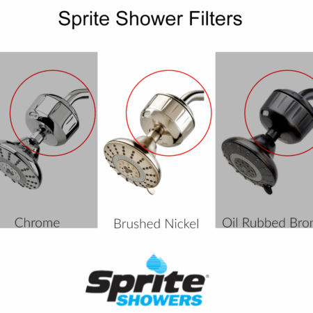 sprite shower filter in brushed nickel