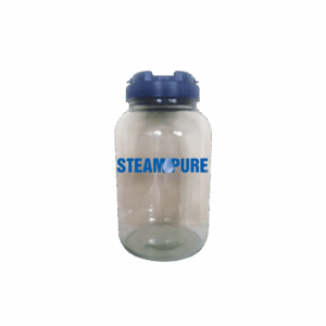 1 Gallon Glass Jug With Lid, Steampure