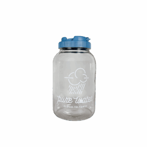 Mini Classic CT Glass Jar for Water with Lid (Lid color & Logo may vary)