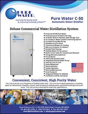 C-50 Water Distiller Brochure