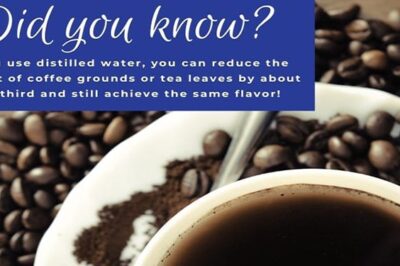distilled water for coffee