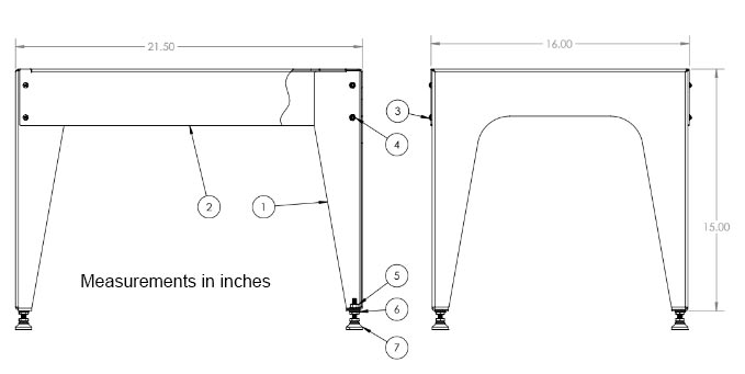 Floor Stand for the Mega Classic Water Distiller