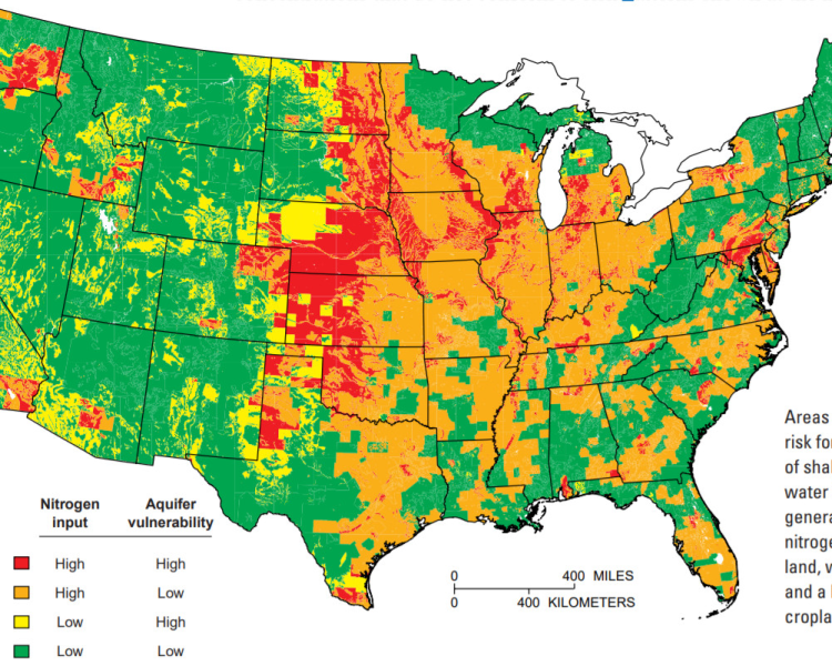 nitrates in groundwater risk