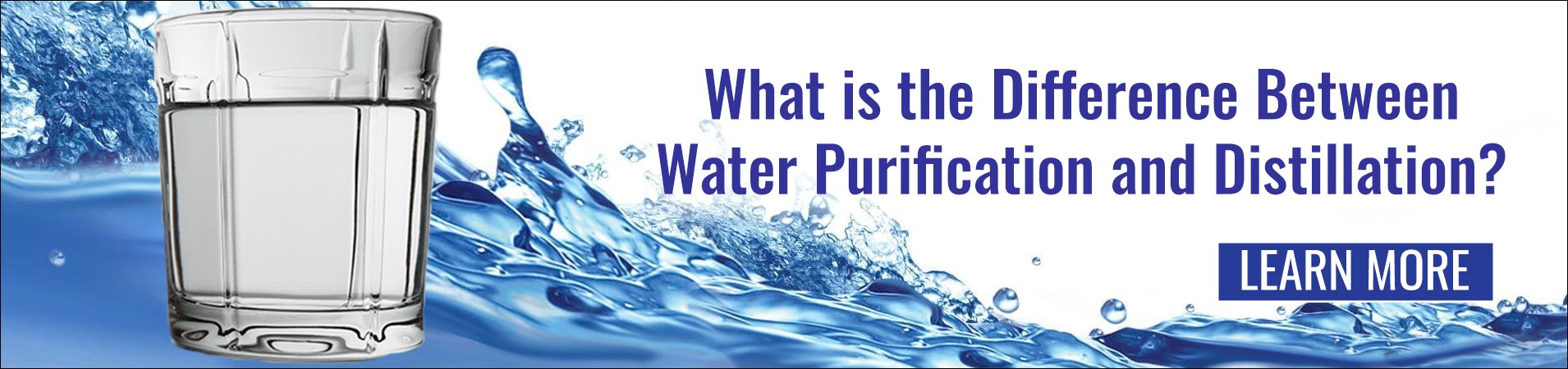 difference between water purification and distillation